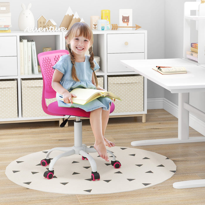 Ergonomic Children Study Chair with Adjustable Height-Pink