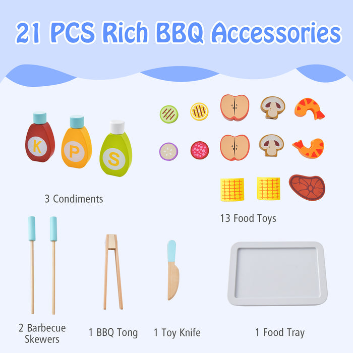 Kid's Pretend Barbecue Grill Play Set