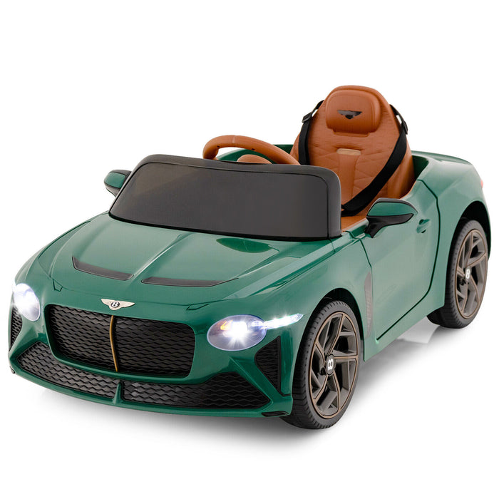 12V Battery Powered Licensed Bentley Bacalar Kids Ride-on Racer Car-Green