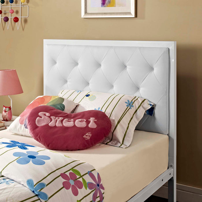 Mia Twin Vinyl Bed