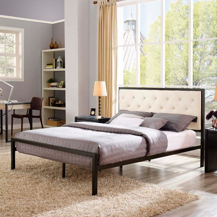 Mia Queen Fabric Bed