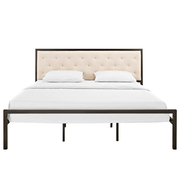 Mia King Fabric Bed