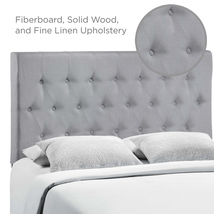 Clique Queen Upholstered Fabric Headboard