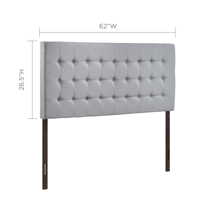 Tinble Queen Upholstered Fabric Headboard