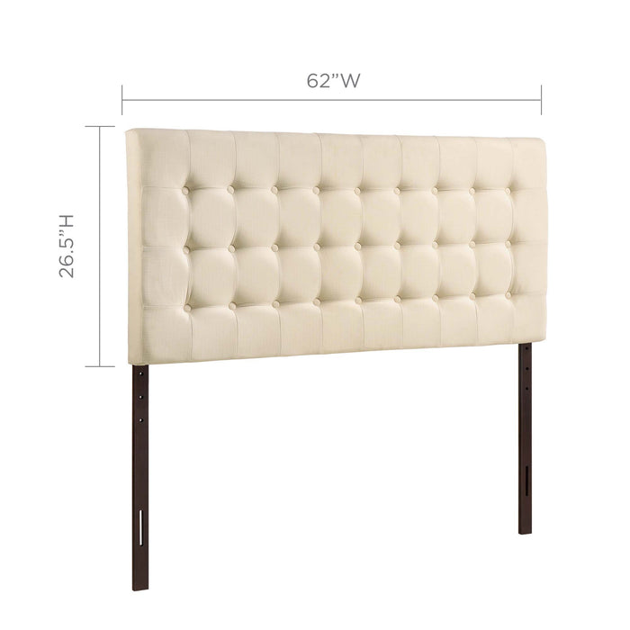 Tinble Queen Upholstered Fabric Headboard