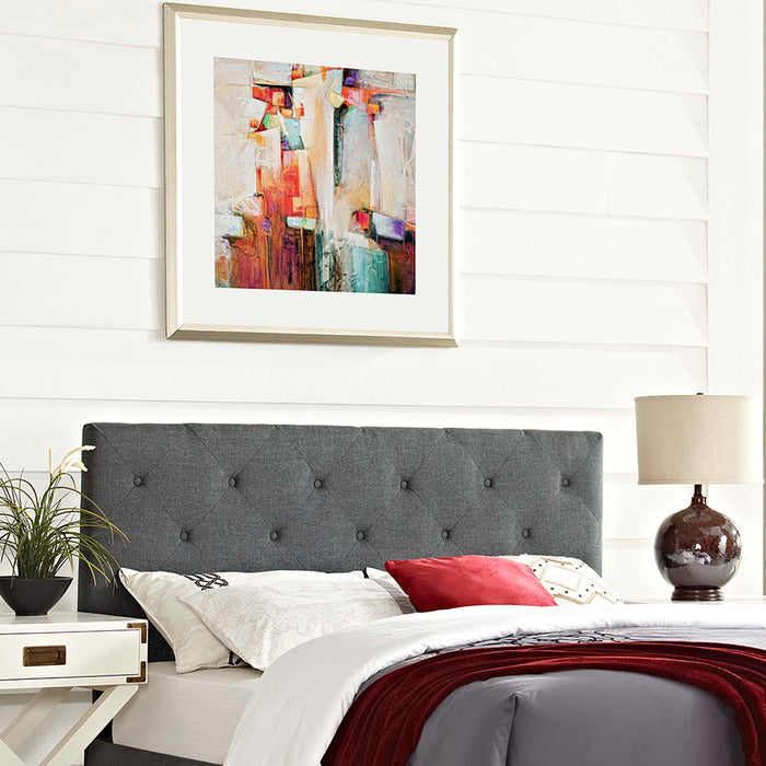 Terisa King Upholstered Fabric Headboard