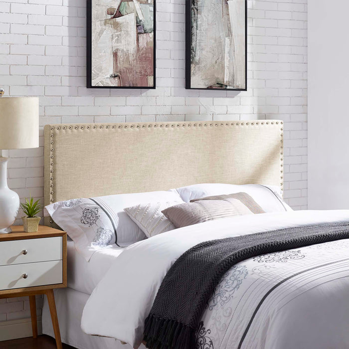 Phoebe Queen Upholstered Fabric Headboard