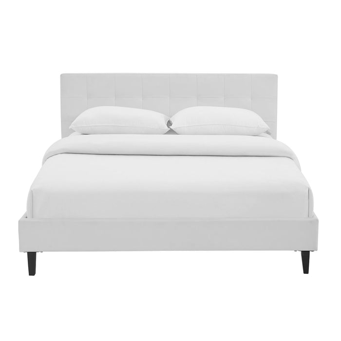 Linnea Queen Faux Leather Bed