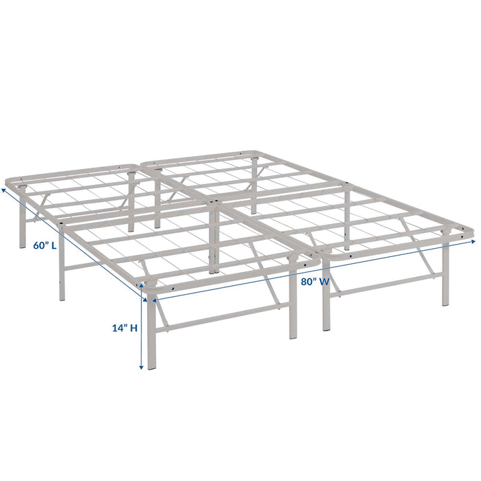 Horizon Queen Stainless Steel Bed Frame