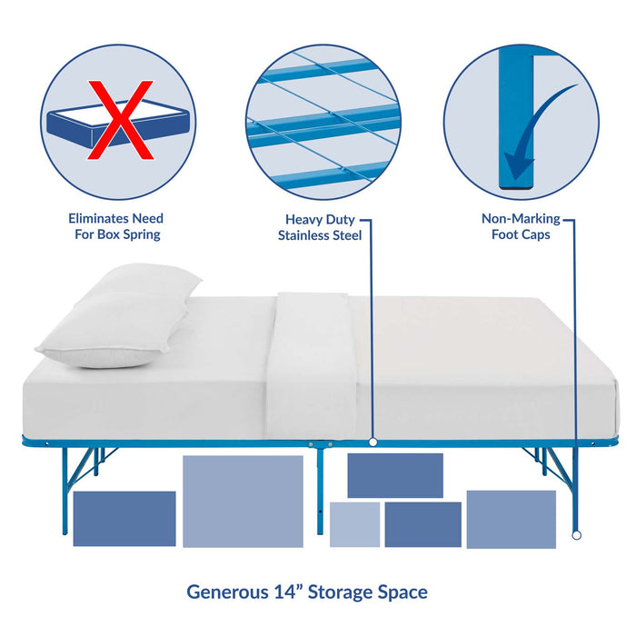 Horizon Queen Stainless Steel Bed Frame