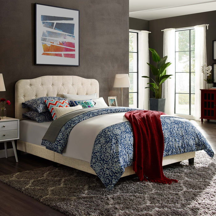 Amelia Full Upholstered Fabric Bed