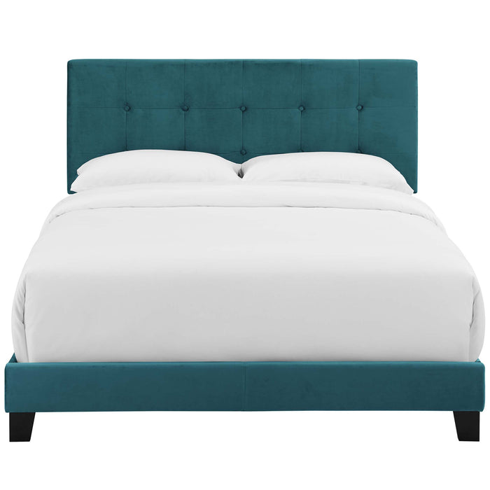 Amira Queen Performance Velvet Bed