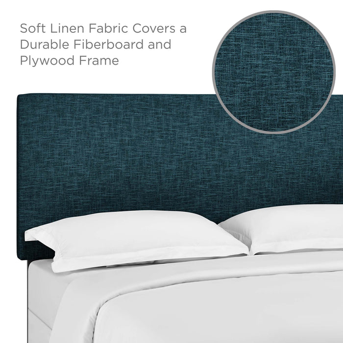 Taylor Full / Queen Upholstered Linen Fabric Headboard