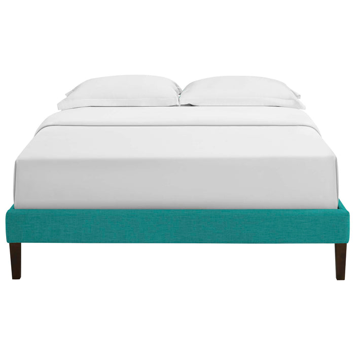 Tessie Full Fabric Bed Frame with Squared Tapered Legs