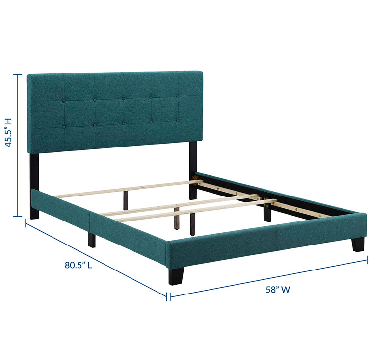 Amira Full Upholstered Fabric Bed