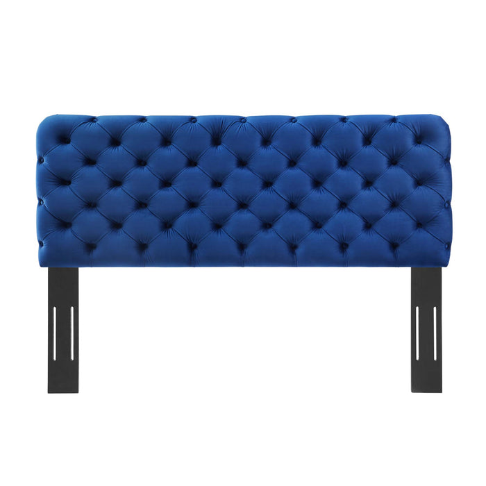 Lizzy Tufted Twin Performance Velvet Headboard