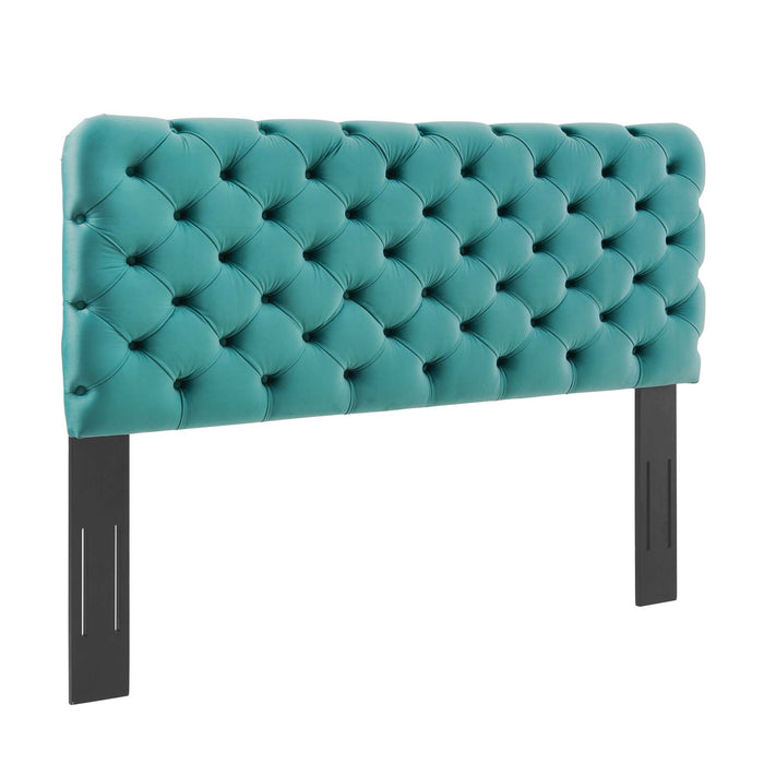 Lizzy Tufted Twin Performance Velvet Headboard