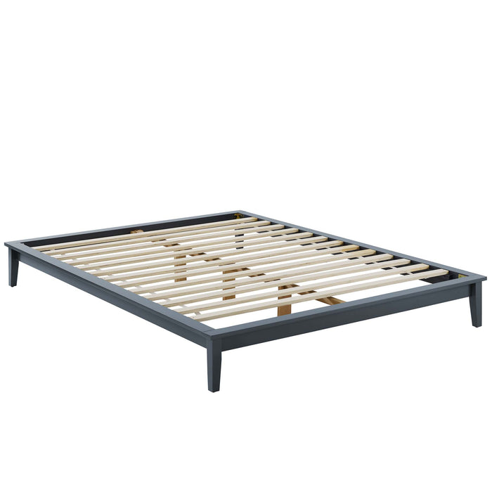 Lodge King Wood Platform Bed Frame