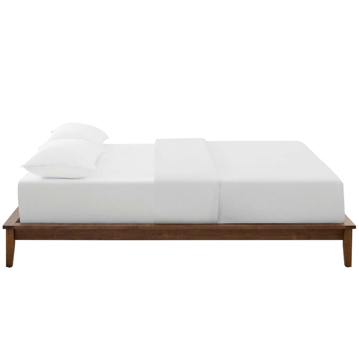 Lodge King Wood Platform Bed Frame