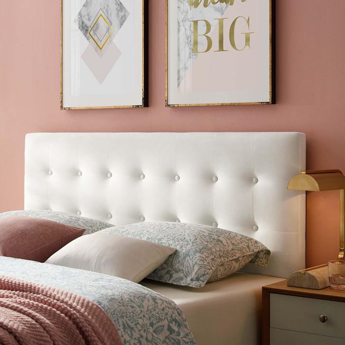 Emily Full Biscuit Tufted Performance Velvet Headboard