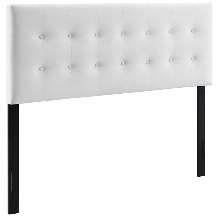 Emily King Biscuit Tufted Performance Velvet Headboard