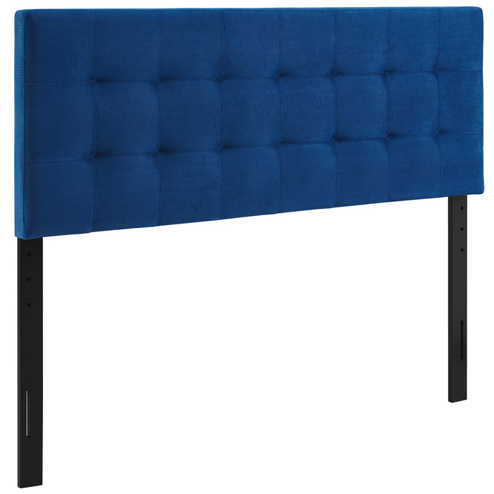 Lily Queen Biscuit Tufted Performance Velvet Headboard