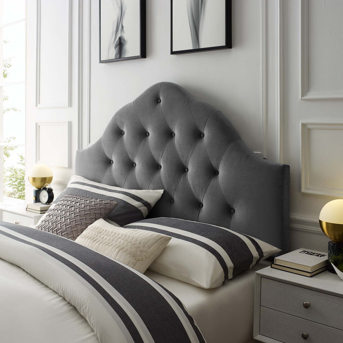 Sovereign Full Diamond Tufted Performance Velvet Headboard