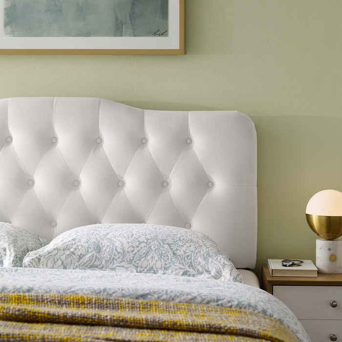 Annabel King Diamond Tufted Performance Velvet Headboard