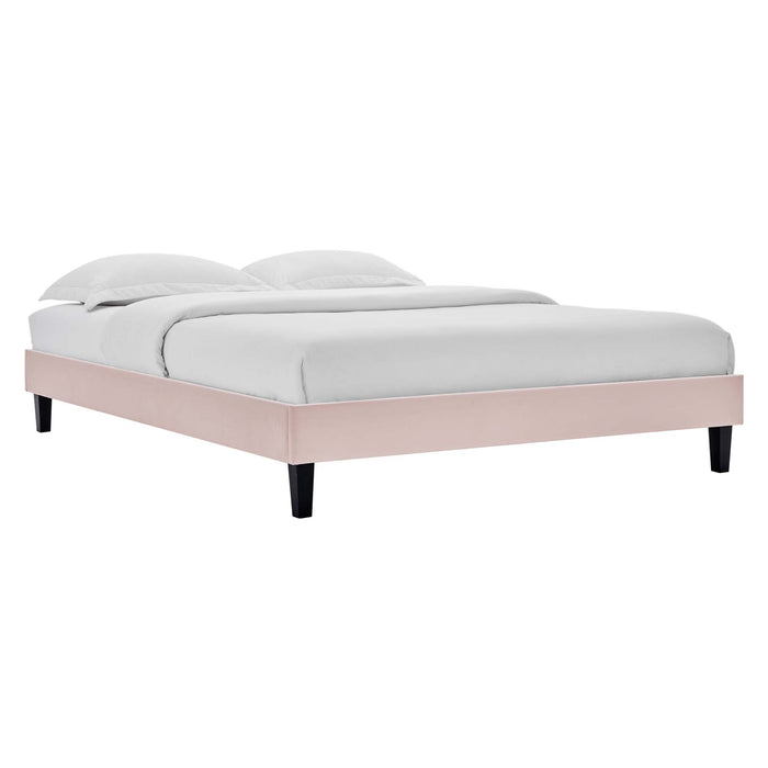 Reign Full Performance Velvet Platform Bed Frame