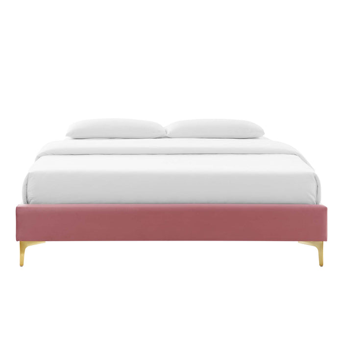 Sutton Queen Performance Velvet Bed Frame