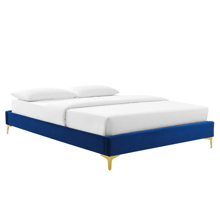 Sutton Queen Performance Velvet Bed Frame