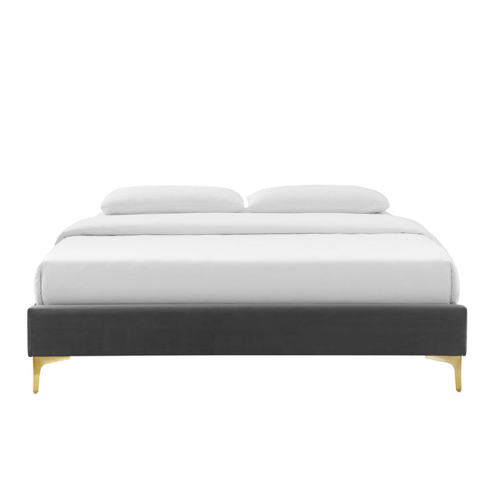 Sutton Full Performance Velvet Bed Frame