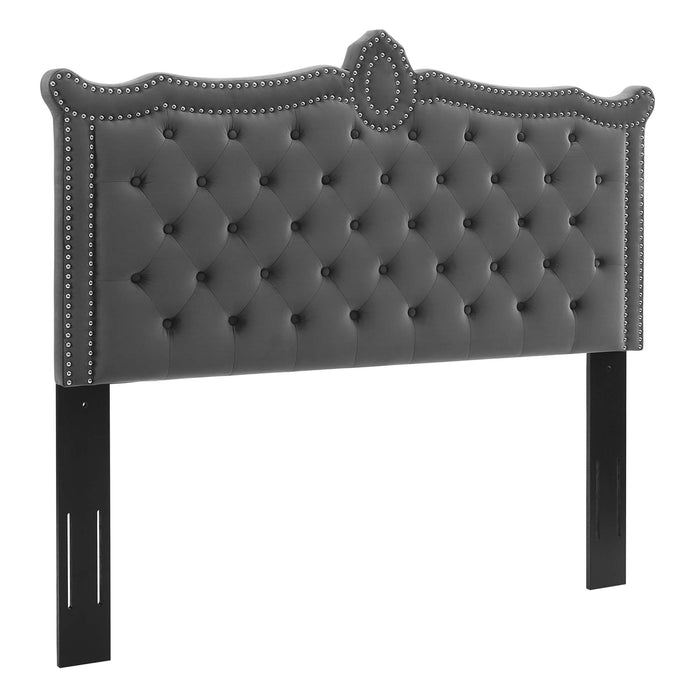 Louisa Tufted Performance Velvet Twin Headboard