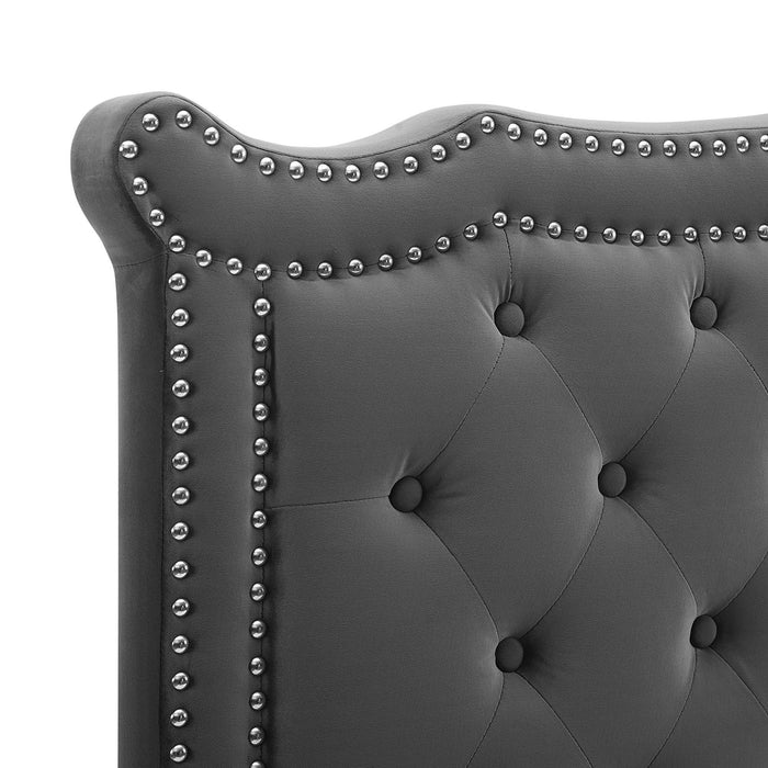 Louisa Tufted Performance Velvet Twin Headboard