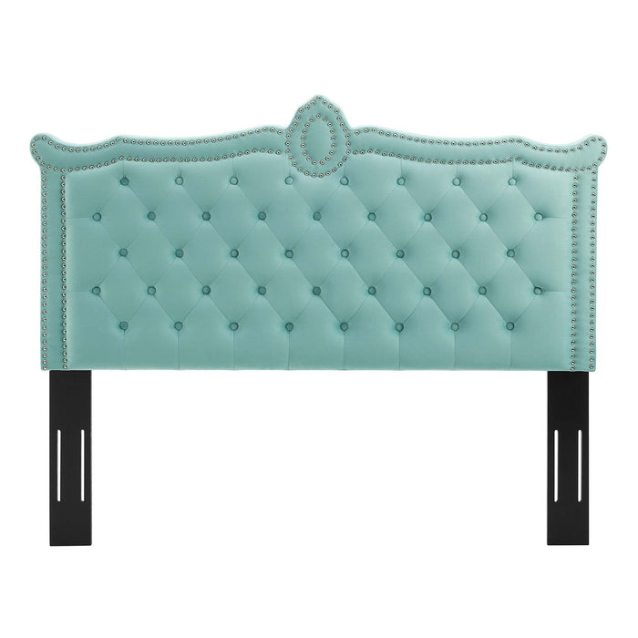 Louisa Tufted Performance Velvet Twin Headboard