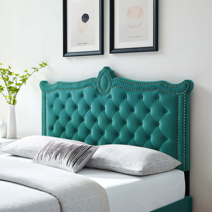 Louisa Tufted Performance Velvet Twin Headboard