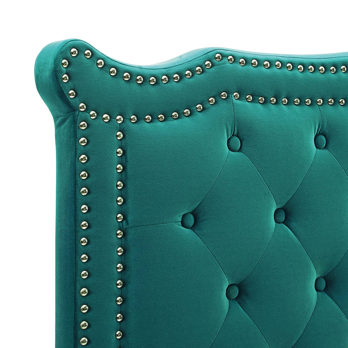 Louisa Tufted Performance Velvet Twin Headboard