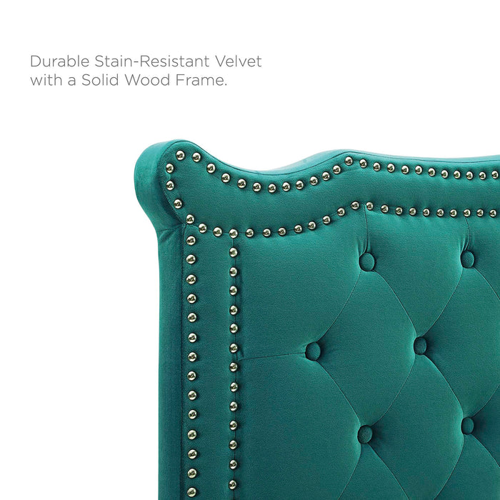 Louisa Tufted Performance Velvet Twin Headboard