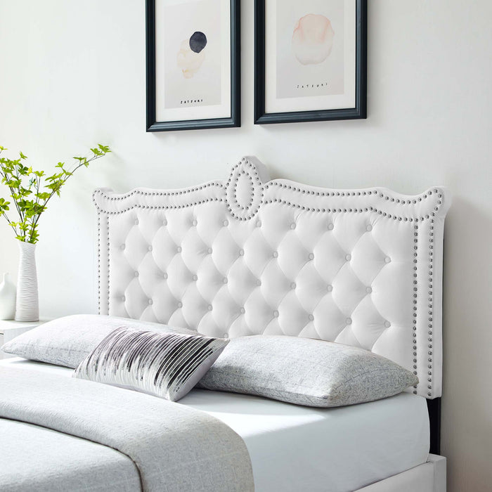 Louisa Tufted Performance Velvet Twin Headboard