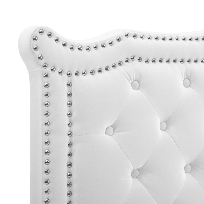 Louisa Tufted Performance Velvet Twin Headboard