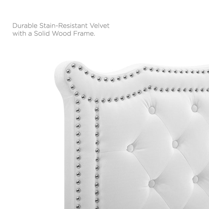 Louisa Tufted Performance Velvet Twin Headboard