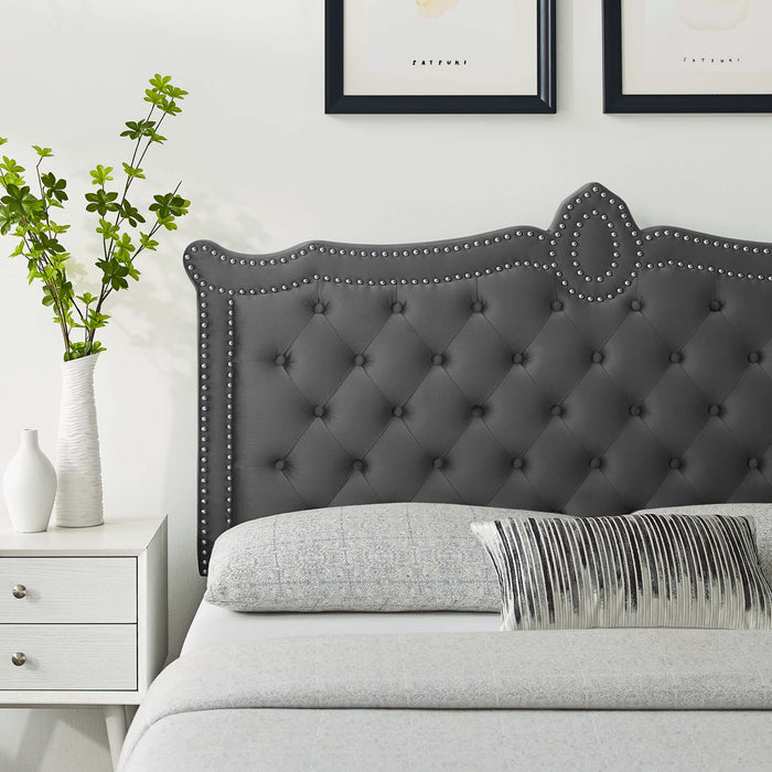 Louisa Tufted Performance Velvet Full/Queen Headboard