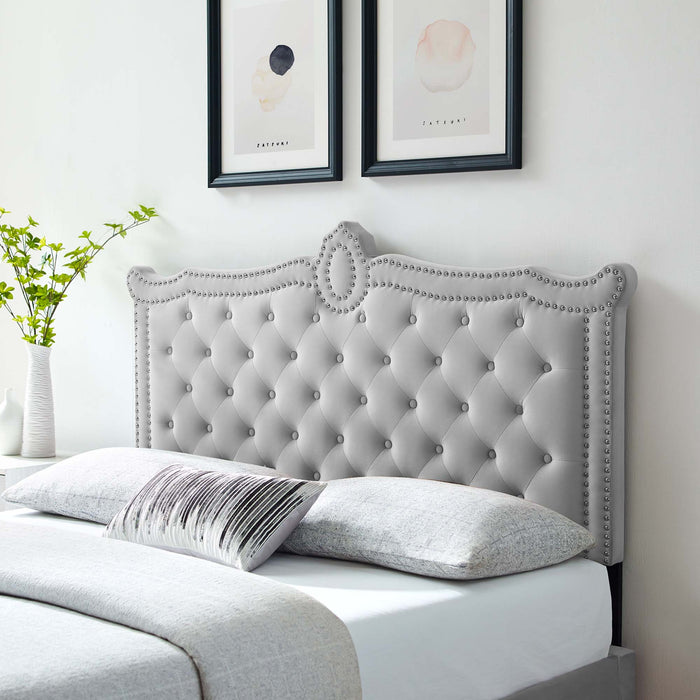 Louisa Tufted Performance Velvet Full/Queen Headboard