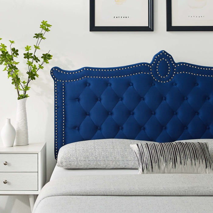 Louisa Tufted Performance Velvet Full/Queen Headboard