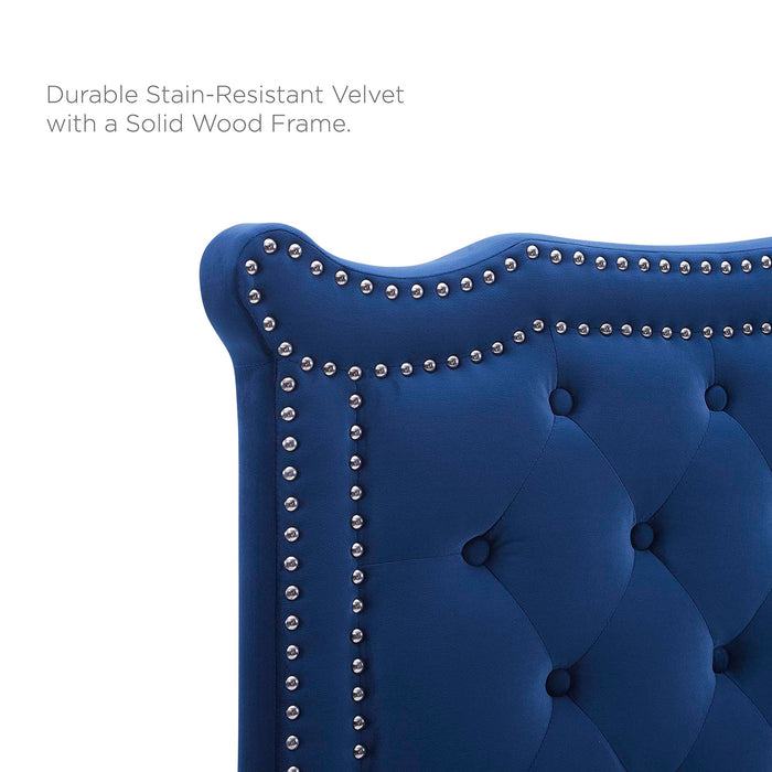 Louisa Tufted Performance Velvet Full/Queen Headboard