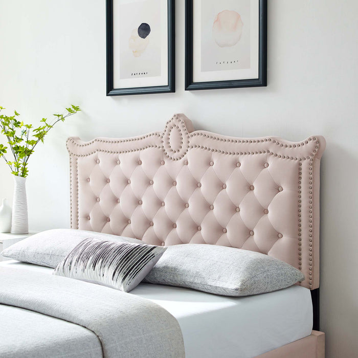 Louisa Tufted Performance Velvet Full/Queen Headboard