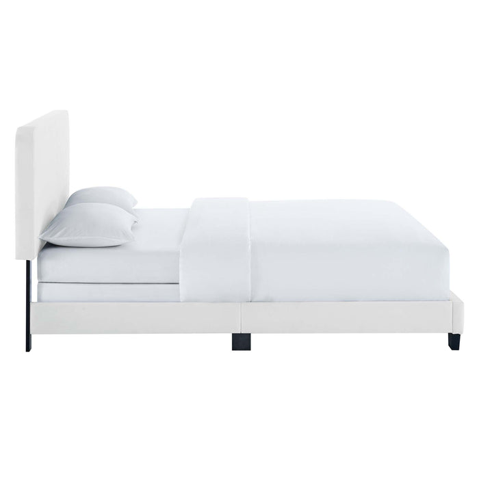 Celine Channel Tufted Performance Velvet Twin Bed