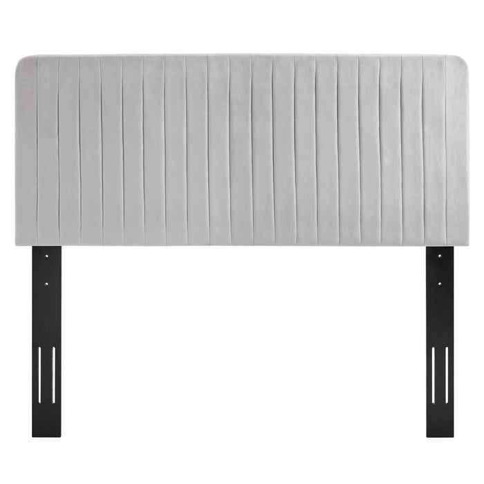 Milenna Channel Tufted Performance Velvet Twin Headboard