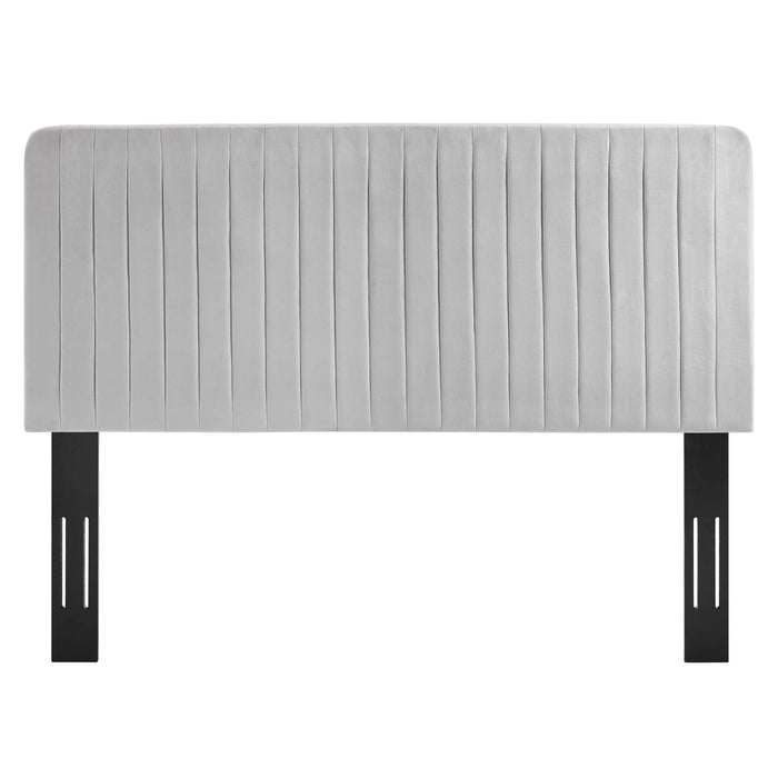 Milenna Channel Tufted Performance Velvet Full/Queen Headboard