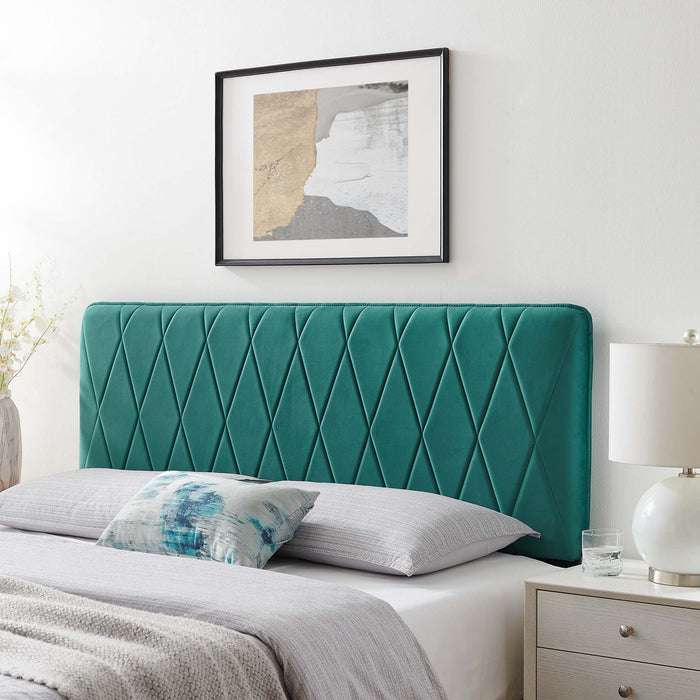 Leila Performance Velvet Twin Headboard